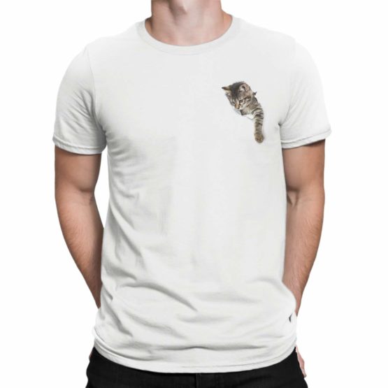 0042 Cat Shirts Paper Hole Front Man