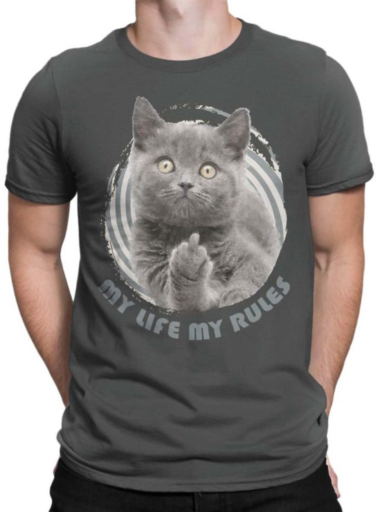 0211 Cat Shirts My Rules Front Man