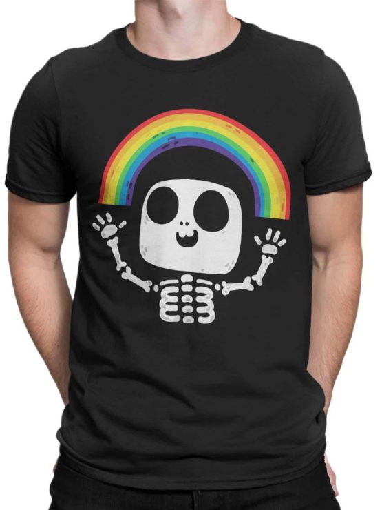 0429 Cute Shirt Death Rainbow Front Man