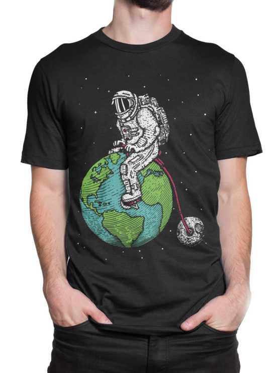 0660 NASA Shirt Astronaut Bicycle Front Man 2