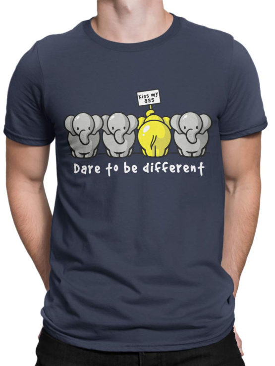 0679 Elephant Shirt Be Different Front Man