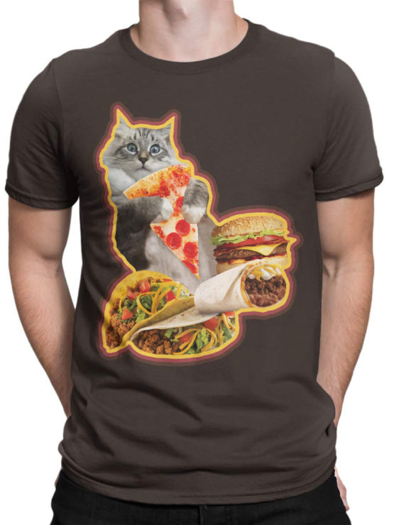 0735 Cat Shirts Hungry Front Man
