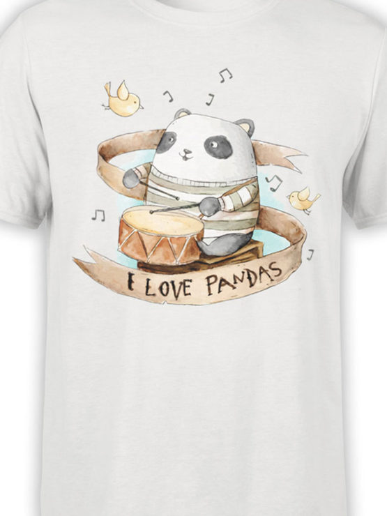 0888 Panda Shirt Love Pandas Front Color
