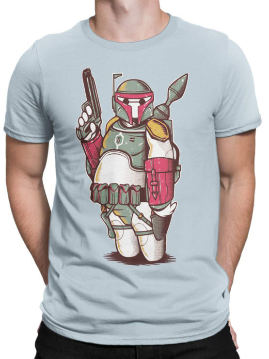 0972 Star Wars T Shirts Boba Big Front Man